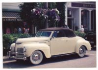 Eric & Carolyn Beeby '40 Plymouth Conv Yellow Rose