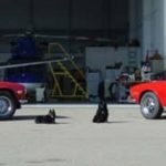 Keith & Ellen Cooper  ’72 Triumph TR-6 on Left &   ’74 Triumph Stag 2+2 Convertible